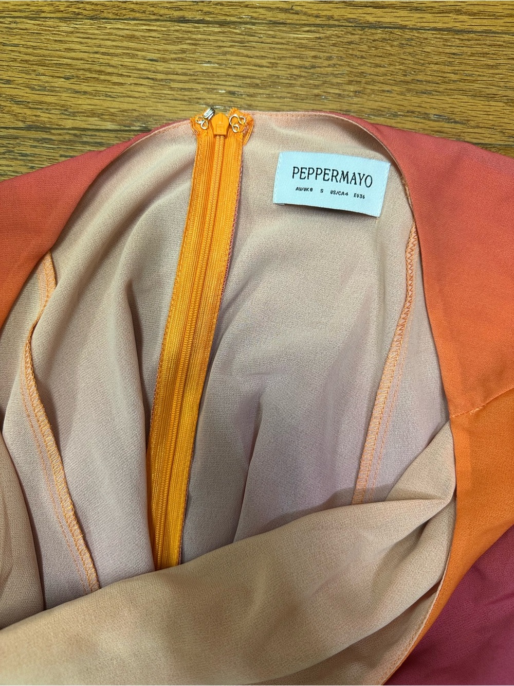 Peppermayo Twin Flame Mini Dress - Orange Gradient - Picture 5 of 5